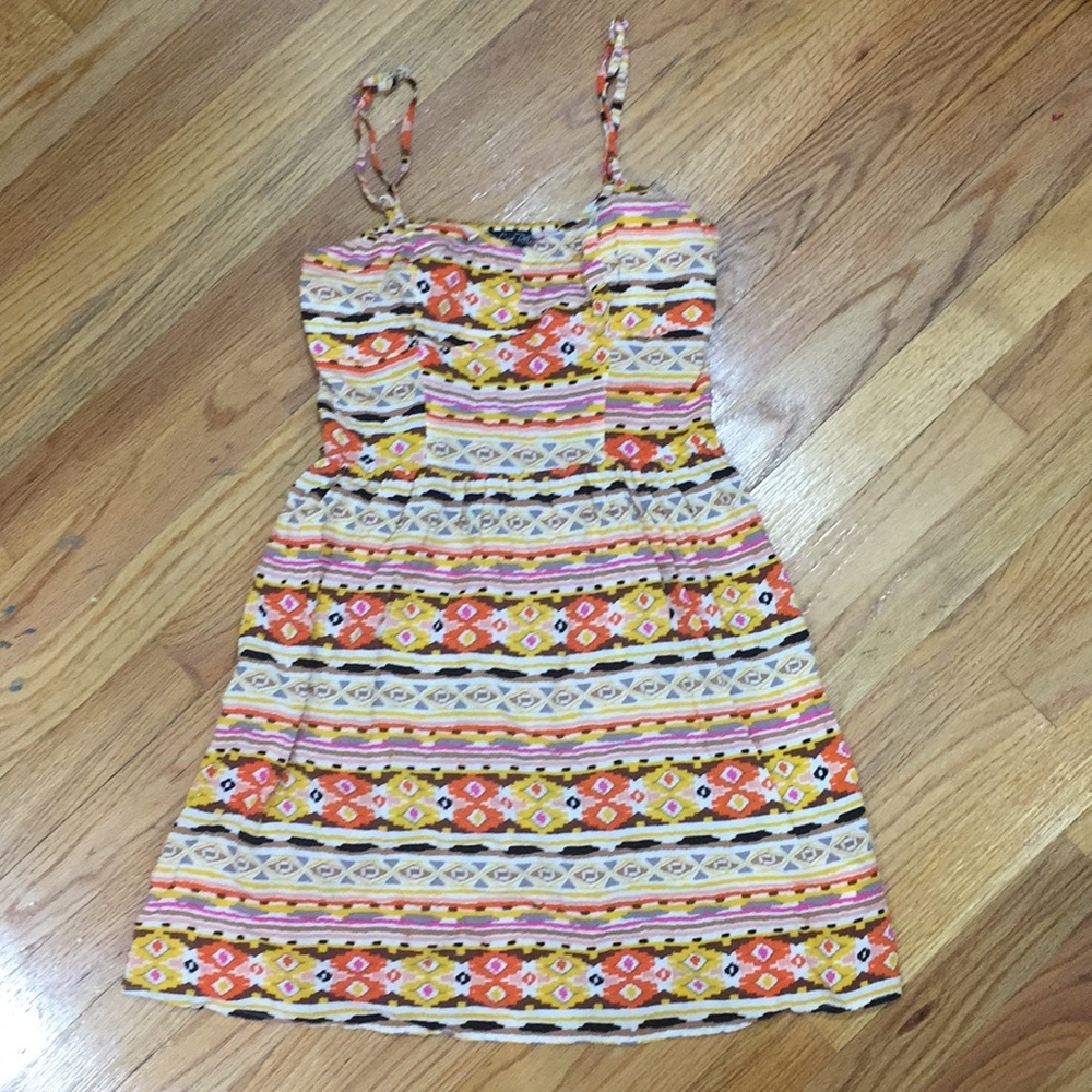 Patterned short sun dress!🌞